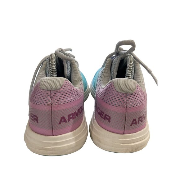 Under Armour youth size 6 Aqua Purple Mesh Athletic Running Sneakers Shoes - Picture 4 of 8
